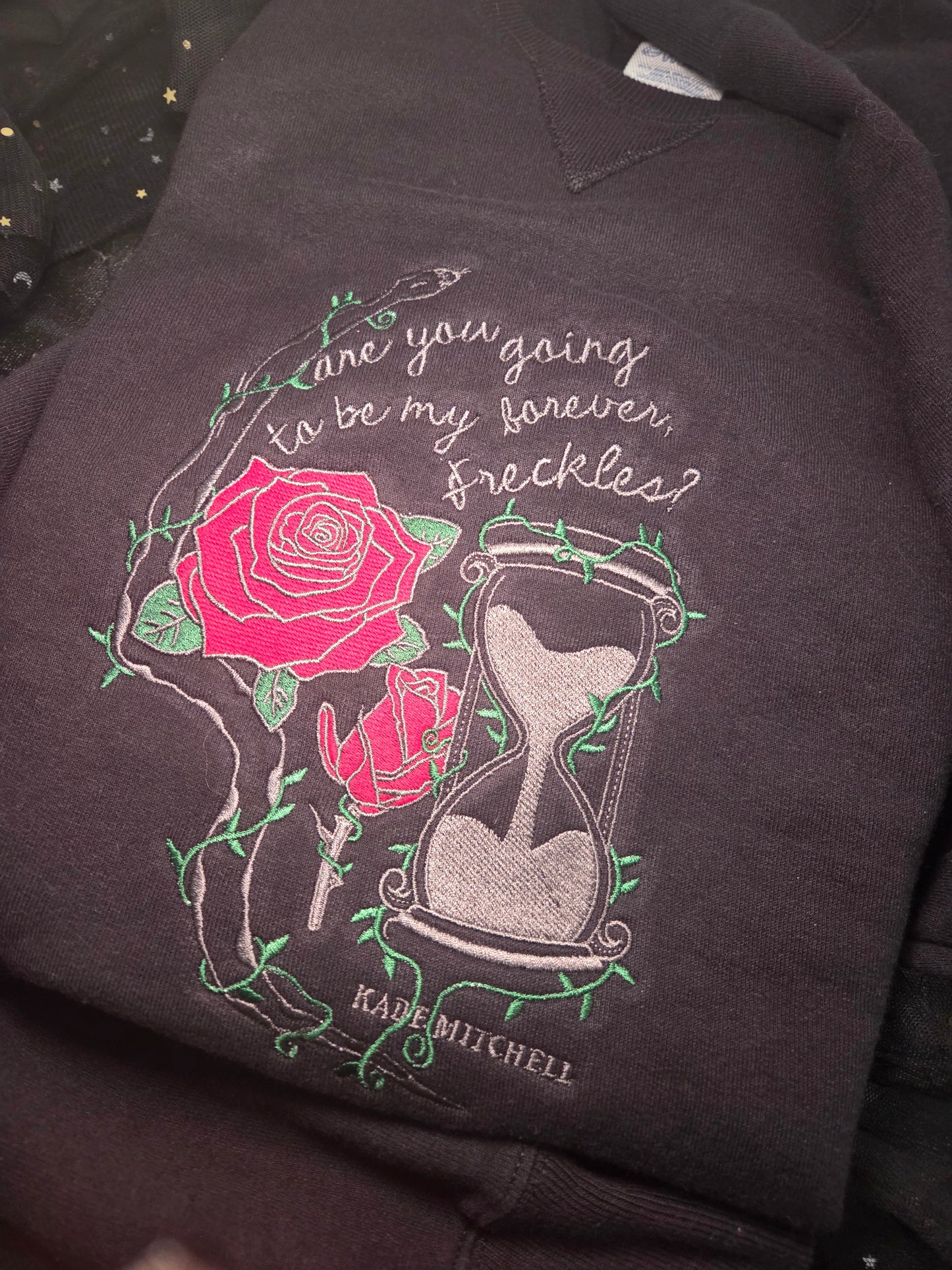 Forever Freckles Embroidered Sweatshirt