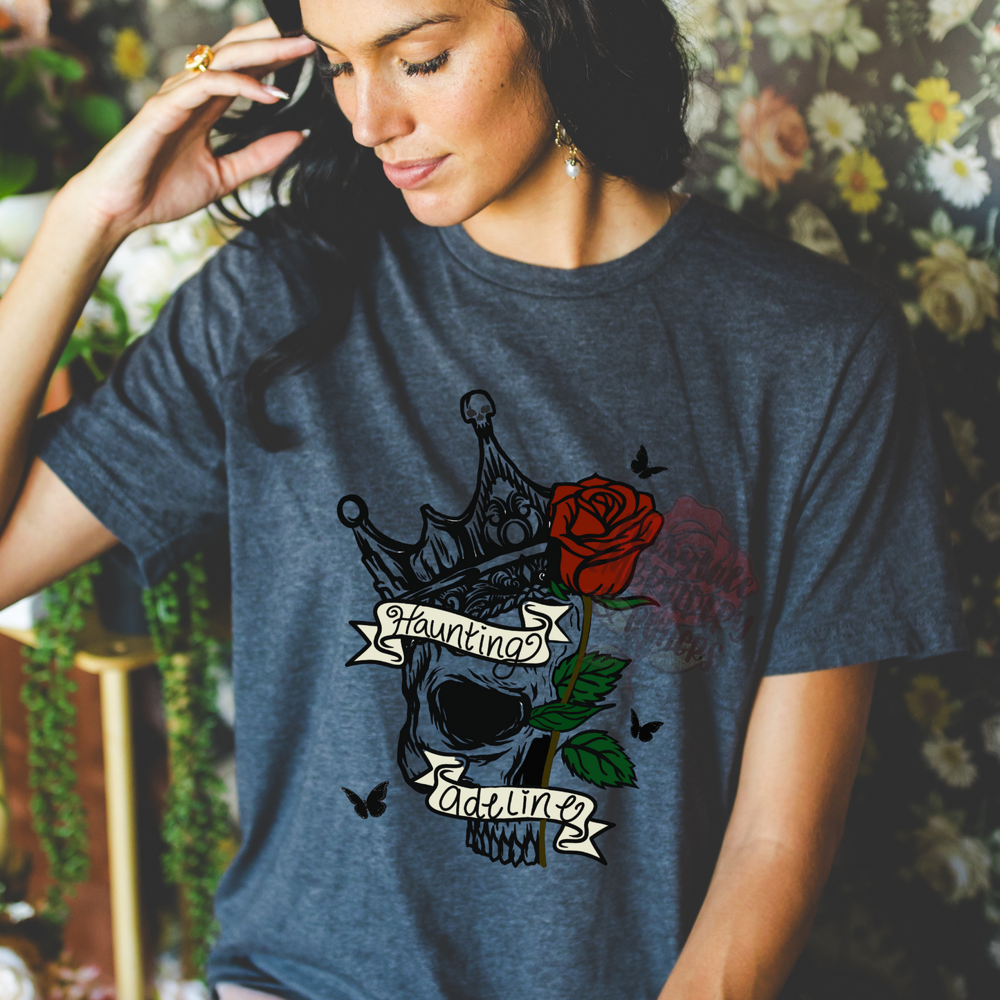 OFFICIALLY LICENSED BY HD CARLTON Haunting Skull Tee Fairytaleavenue