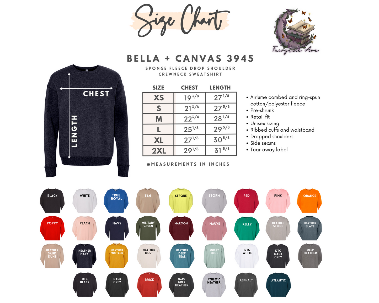 Adult Sweatshirt/Bella Canvas Brand Fairytaleavenue