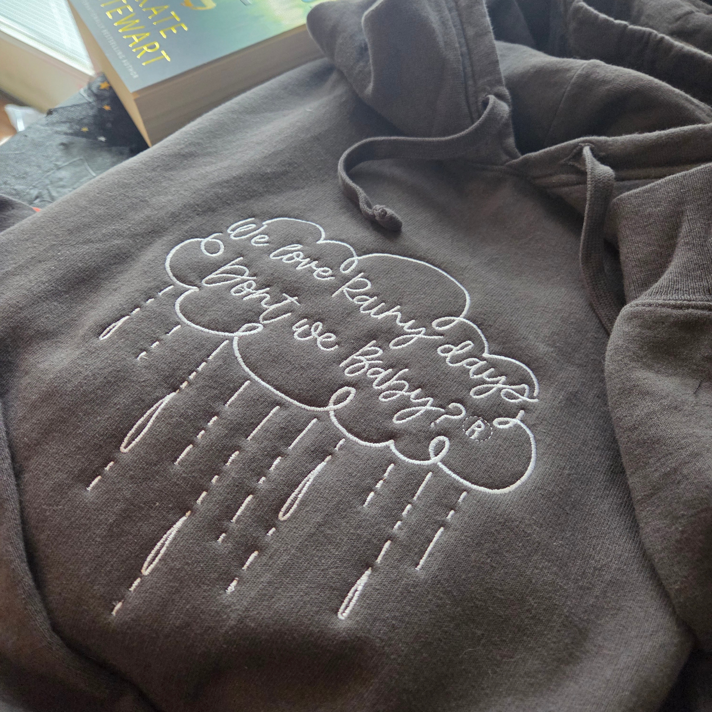 Rainy Days Cloud Embroidered Sweatshirt Fairytaleavenue