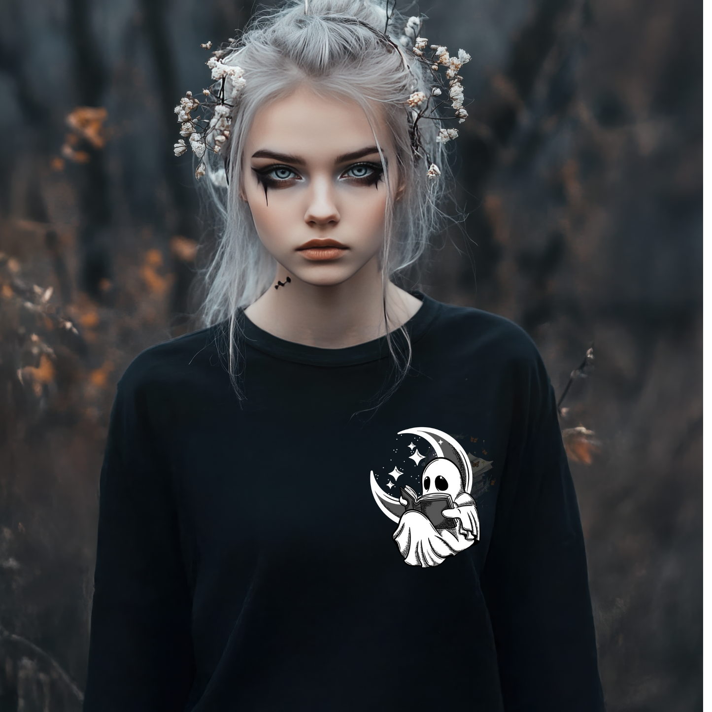 Night Reader Ghost Tee Fairytaleavenue