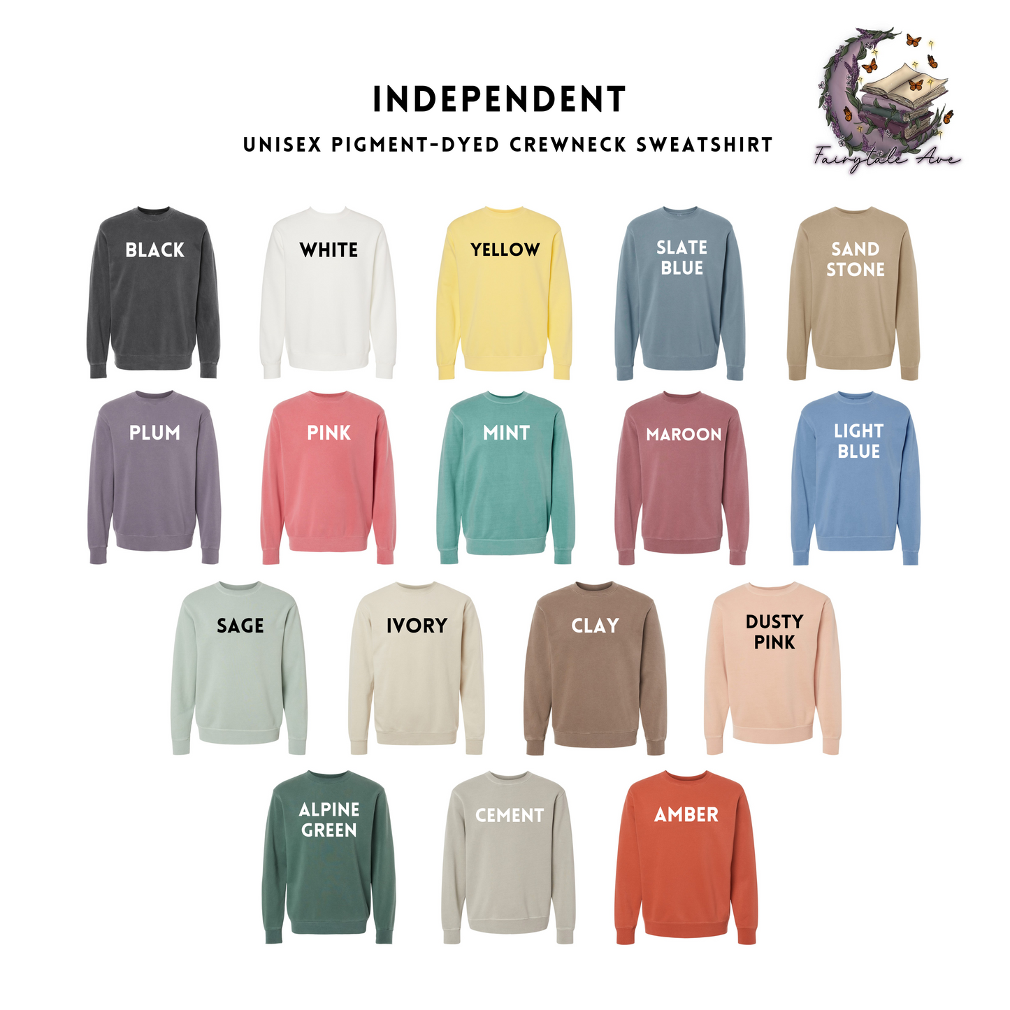 Forks Wa Embroidered Sweatshirt Fairytaleavenue