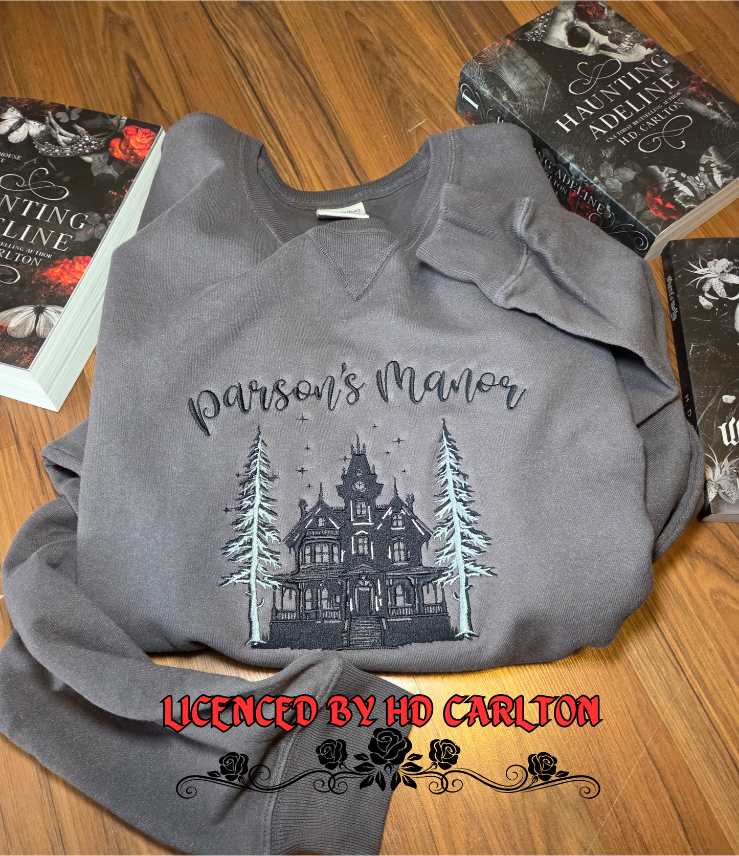 OFFICIALLY LICENSED HD CARLTON Parson's Manor Embroidered Sweatshirt Fairytaleavenue