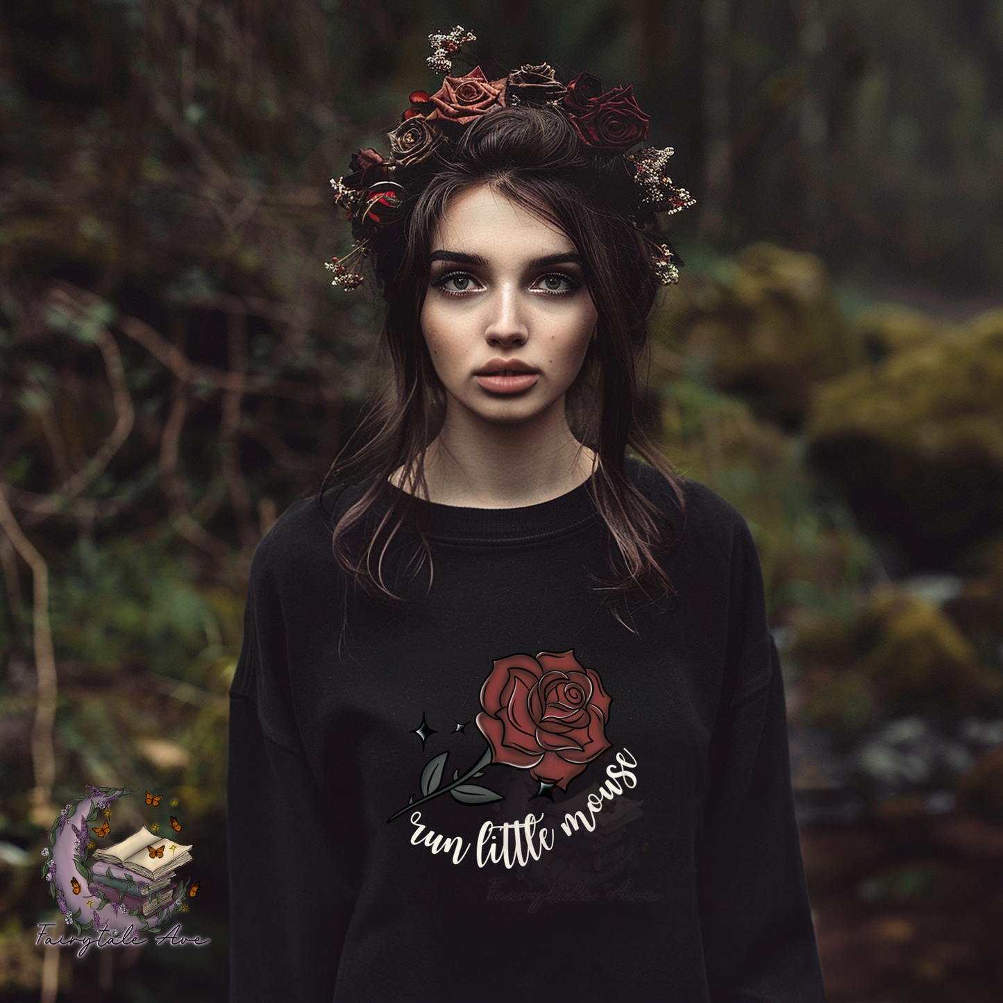 Rose with Bookish Nickname Tee or Sweatshirt