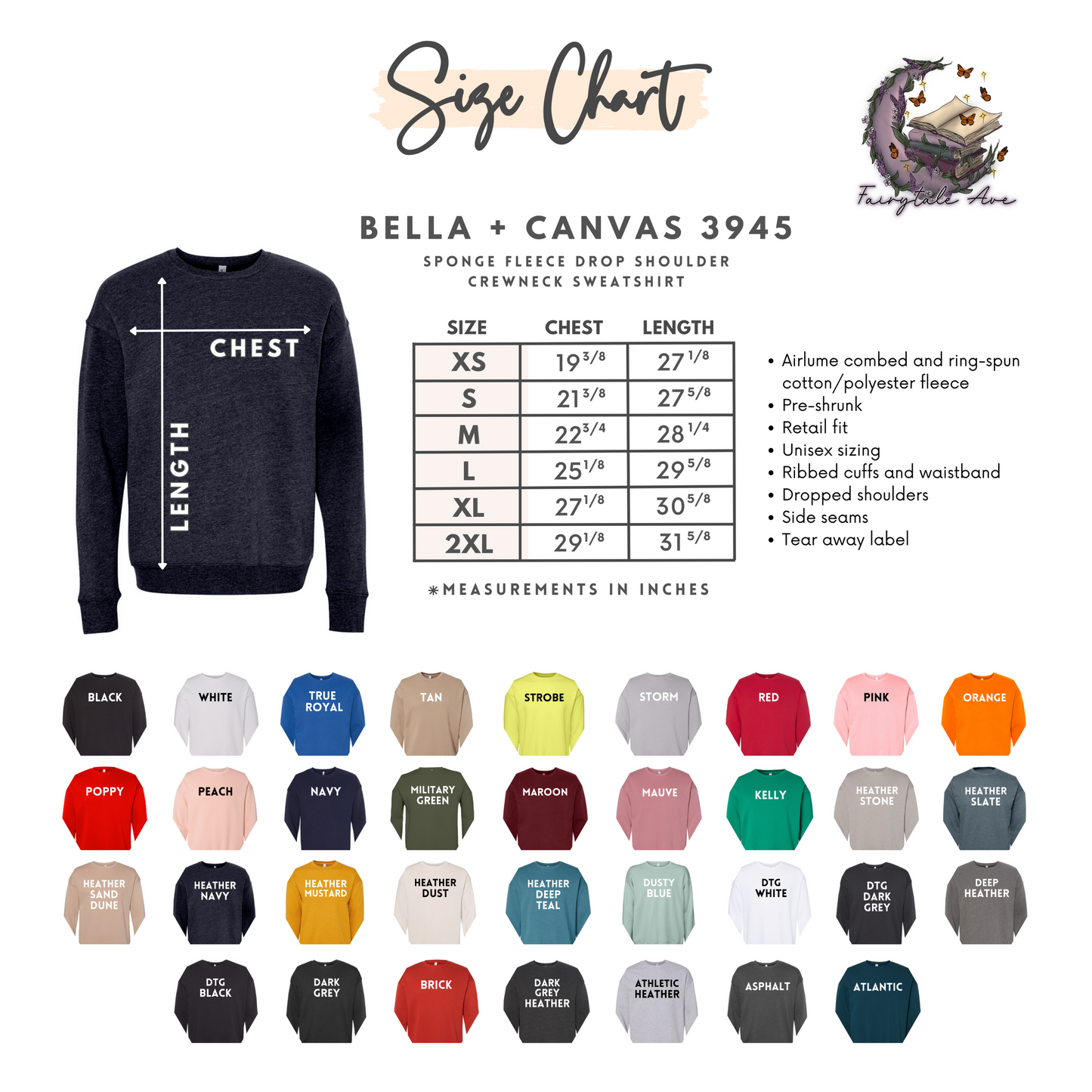 Bookish Uni Tee or Sweatshirt Fairytaleavenue