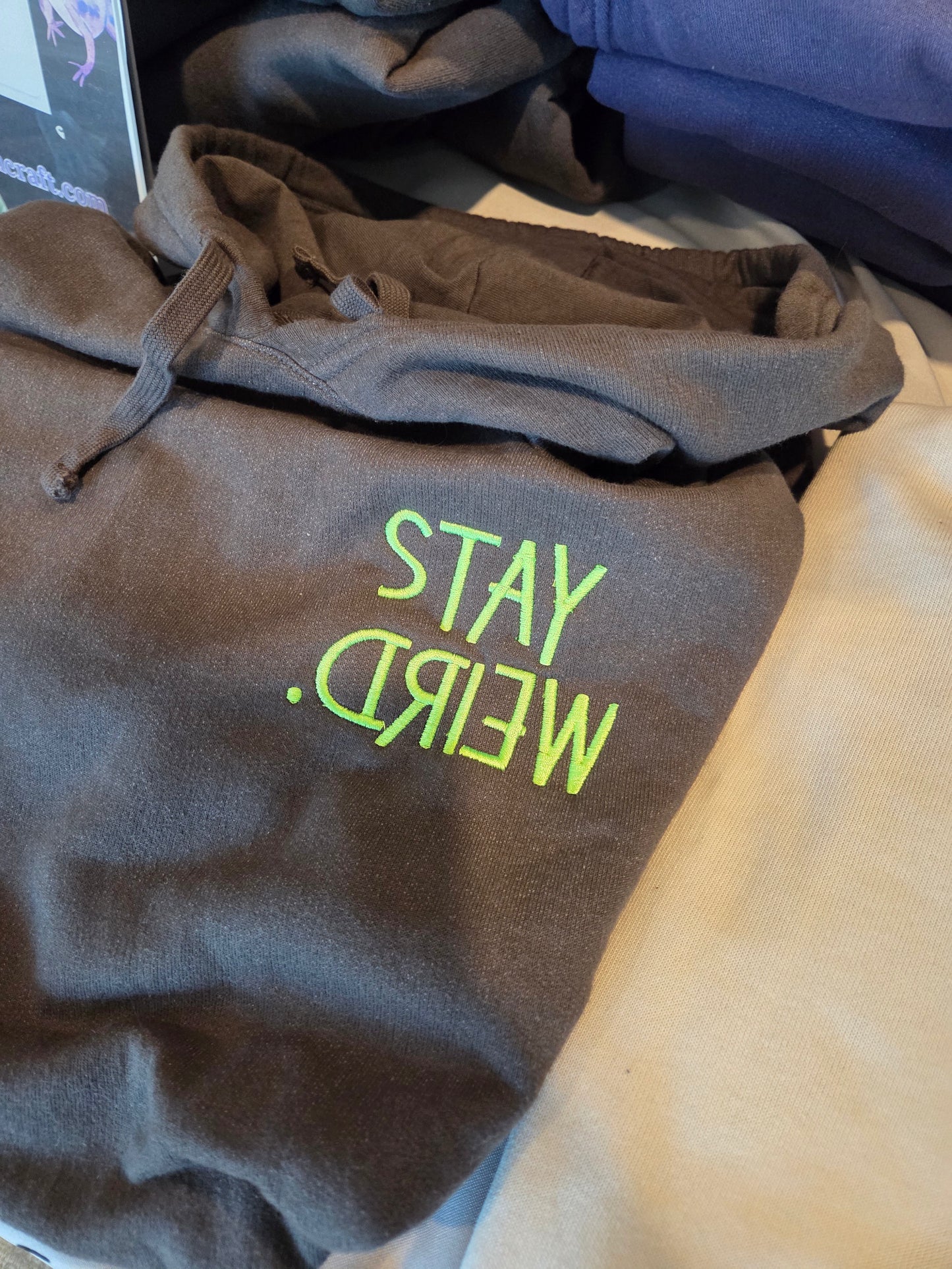 Stay Weird Embroidered Sweatshirt Fairytaleavenue