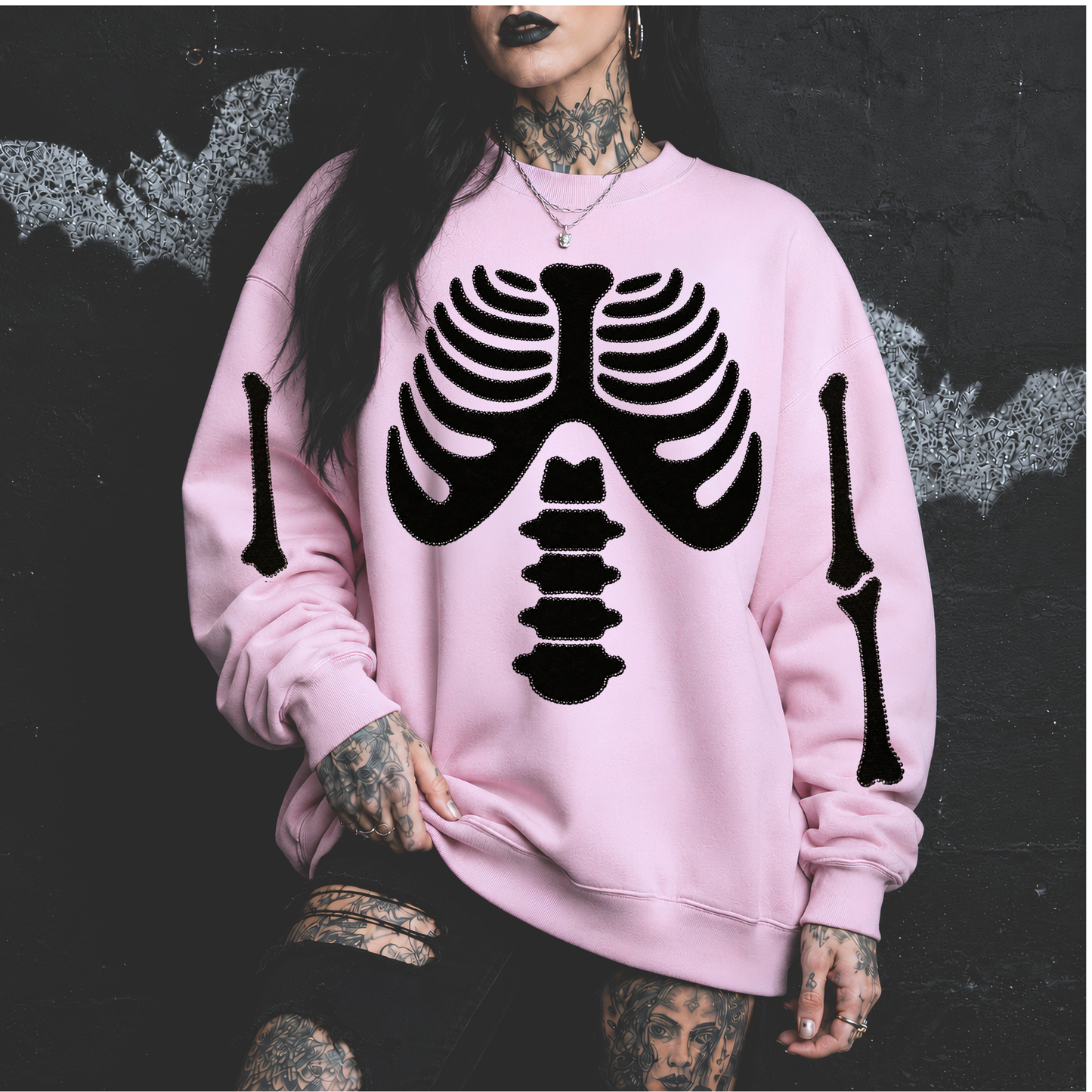 Pretty Bones Graphic Tee or Sweatshirt Halloween Fairytaleavenue