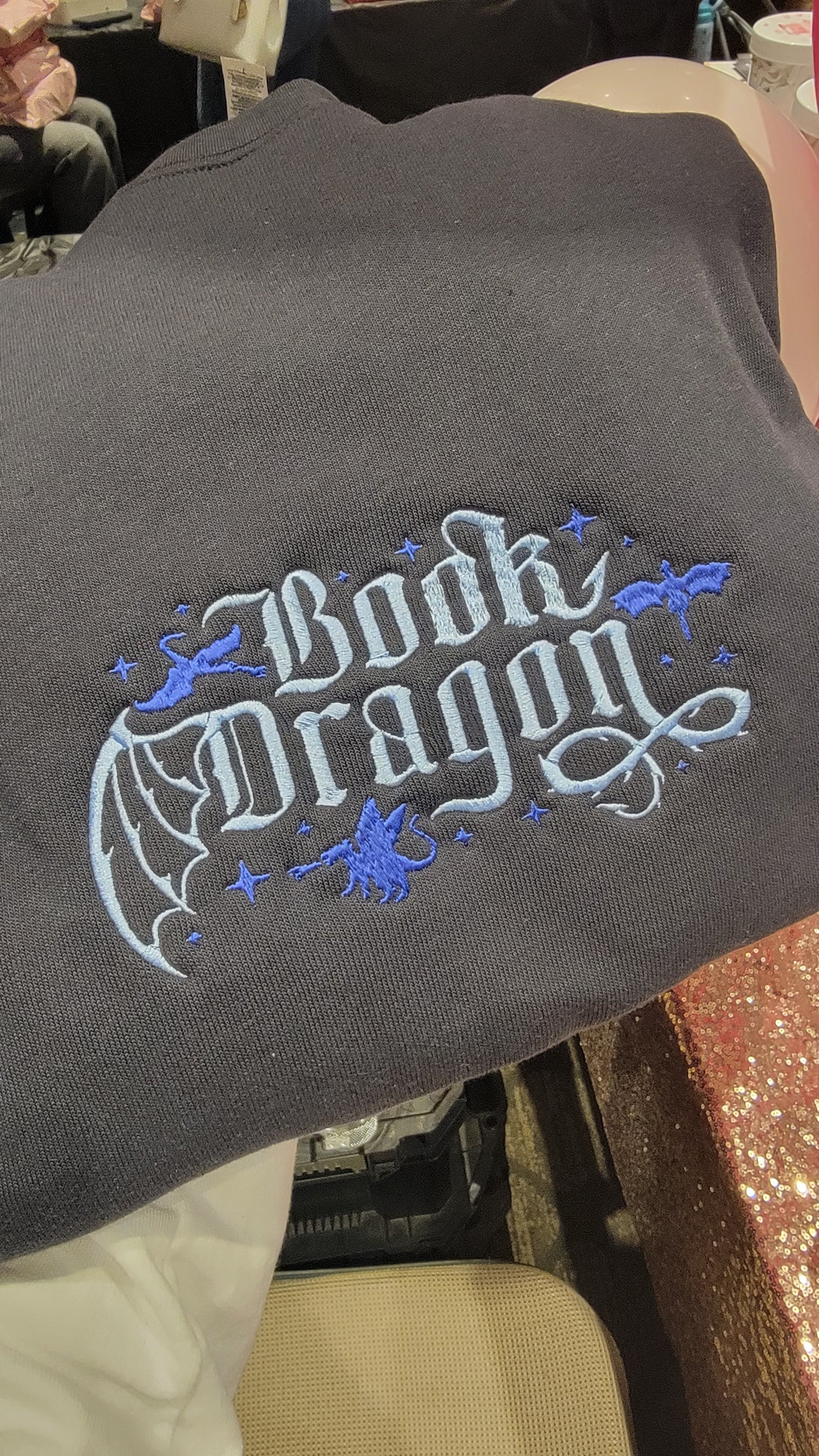 Book Dragon Sweatshirt In Grey