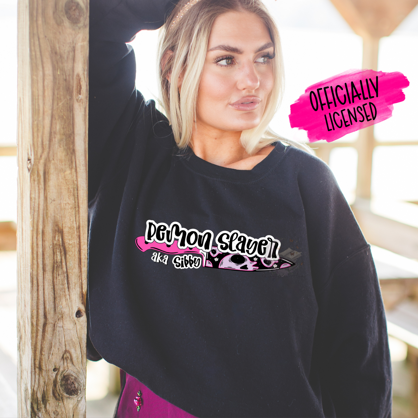 OFFICIALLY LICENSED HD CARLTON Demon Slayer Satans Affair Embroidered Sweatshirt Fairytaleavenue