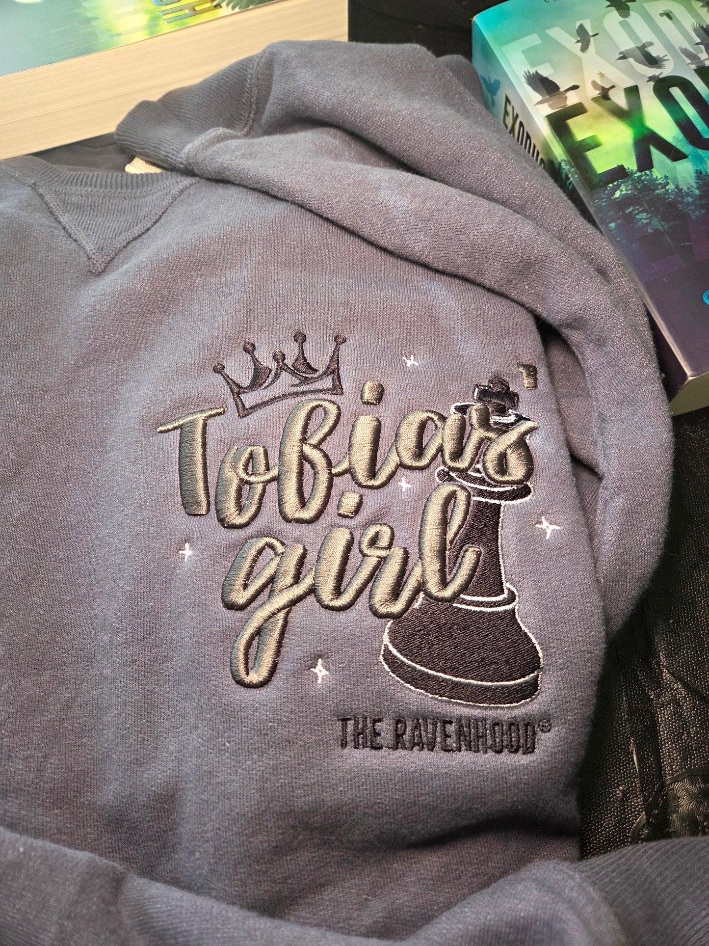 Tobias' Girl 3D puff Embroidered Sweatshirt Fairytaleavenue