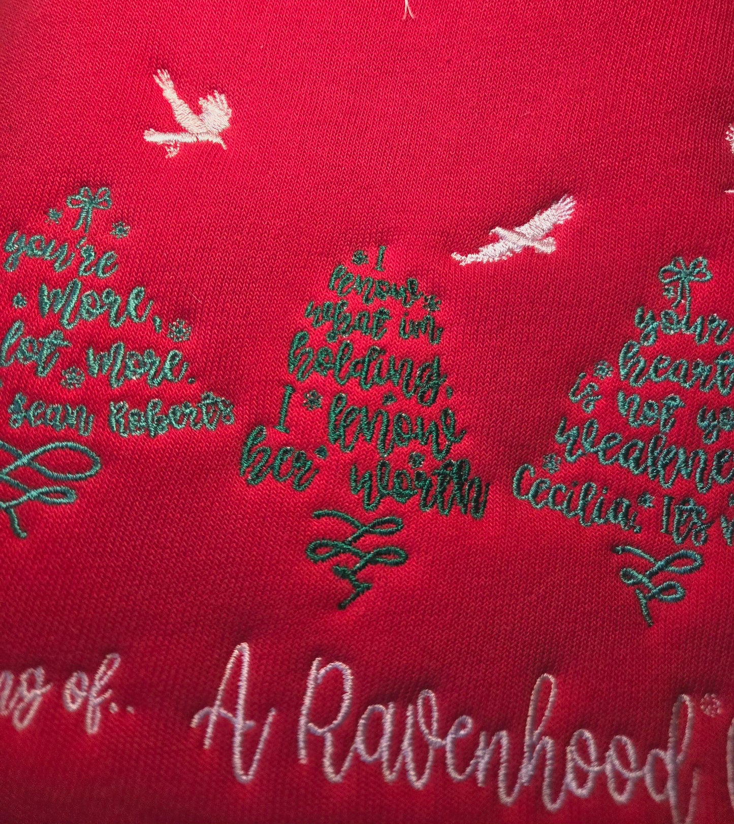 Raven Tree Quotes Embroidered Sweatshirt Fairytaleavenue