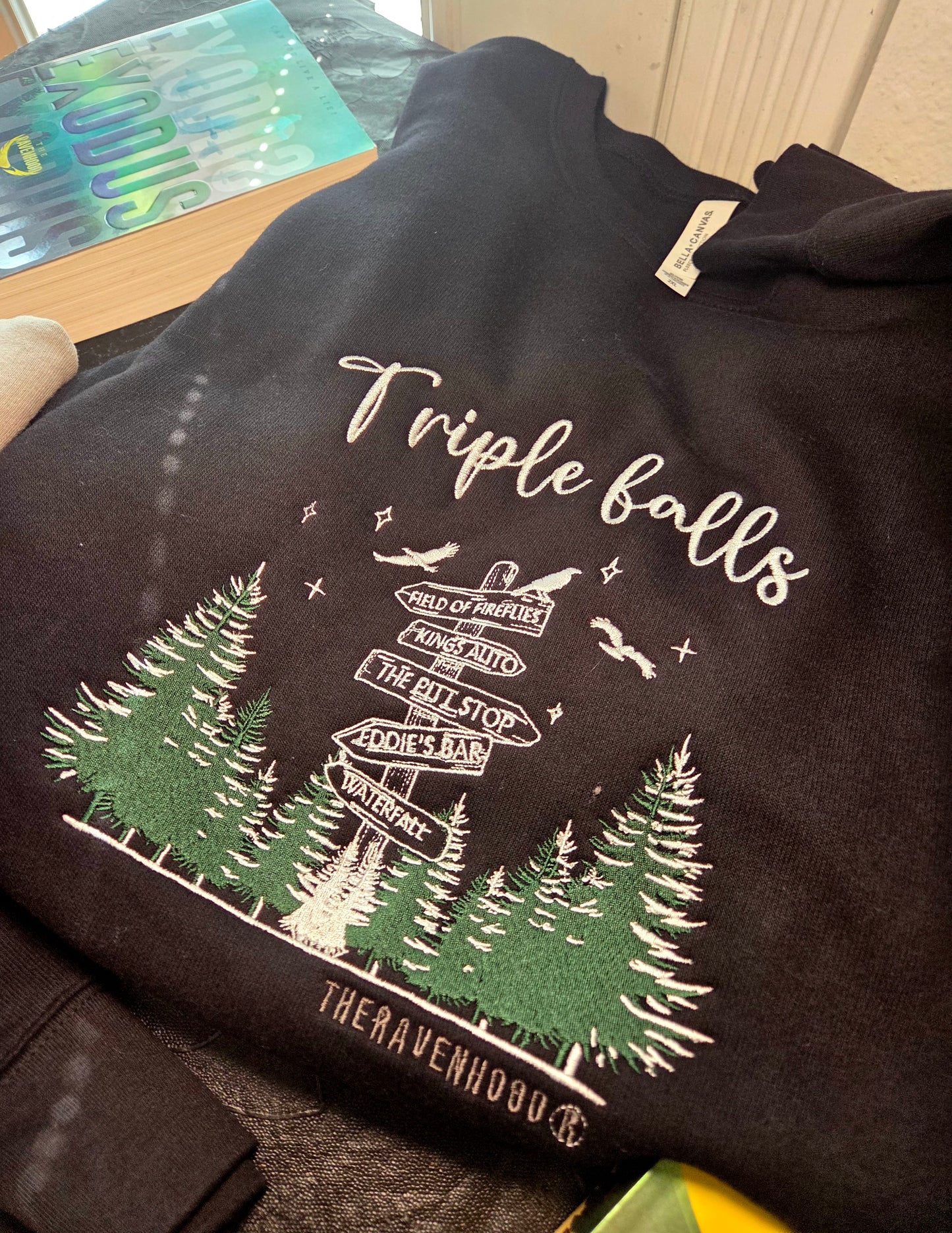 Triple Falls Embroidered Sweatshirt Fairytaleavenue