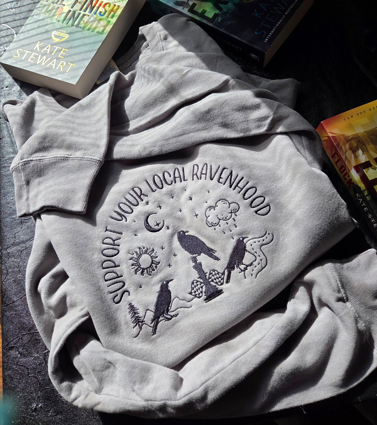 Local Ravenhood Embroidered Sweatshirt Fairytaleavenue