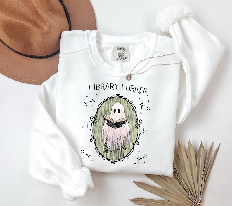 Library Lurker Halloween Tee Fairytaleavenue