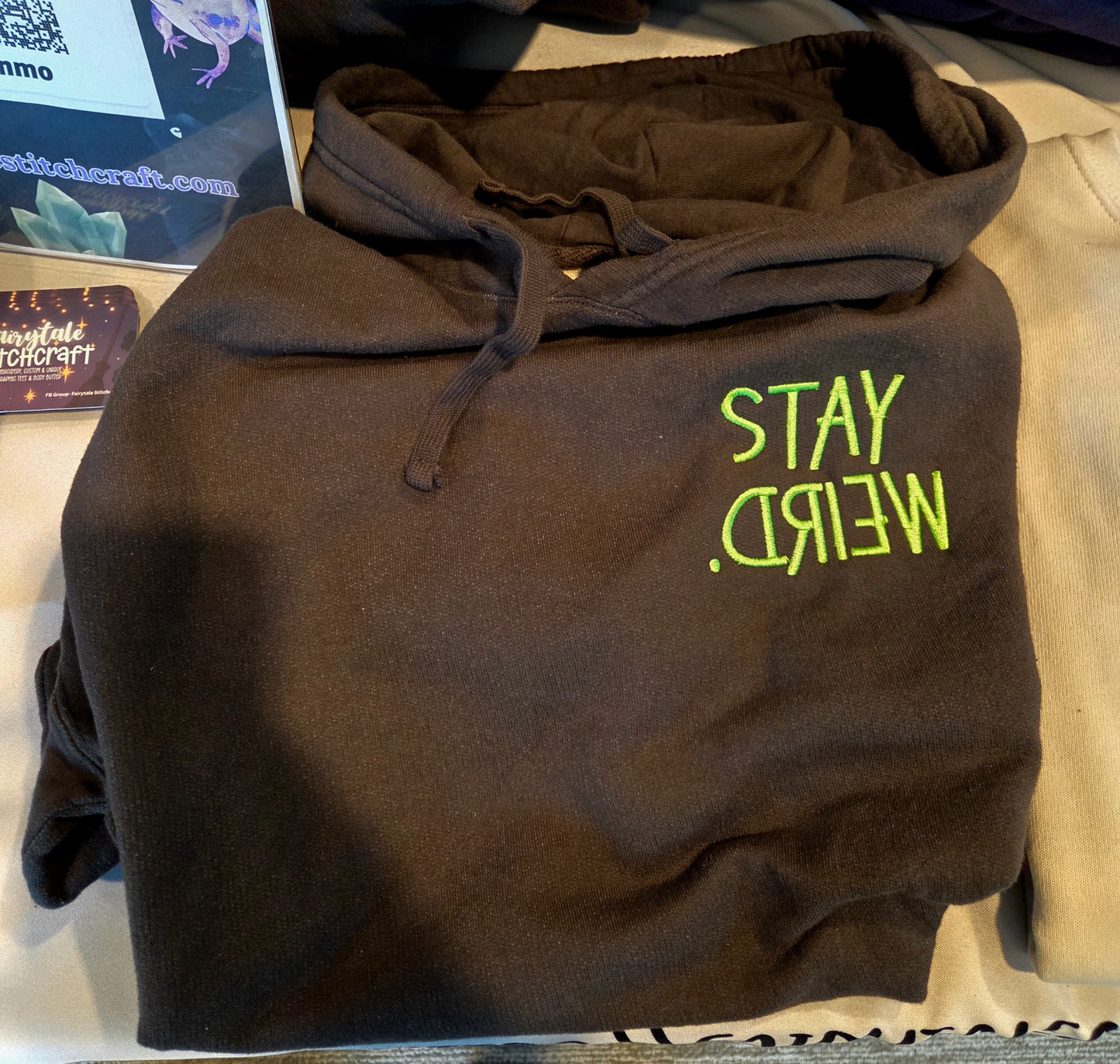Stay Weird Embroidered Sweatshirt Fairytaleavenue