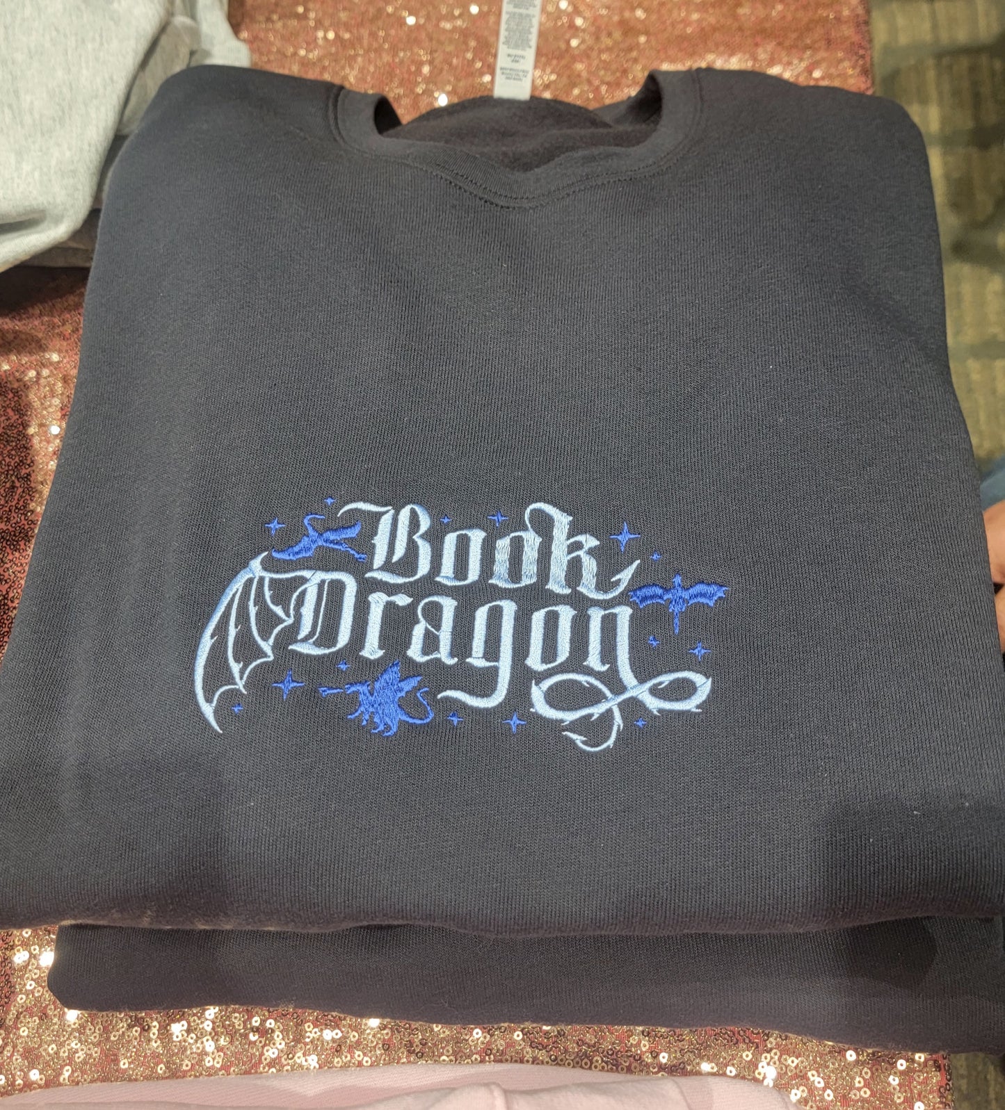 Book Dragon Sweatshirt In Grey