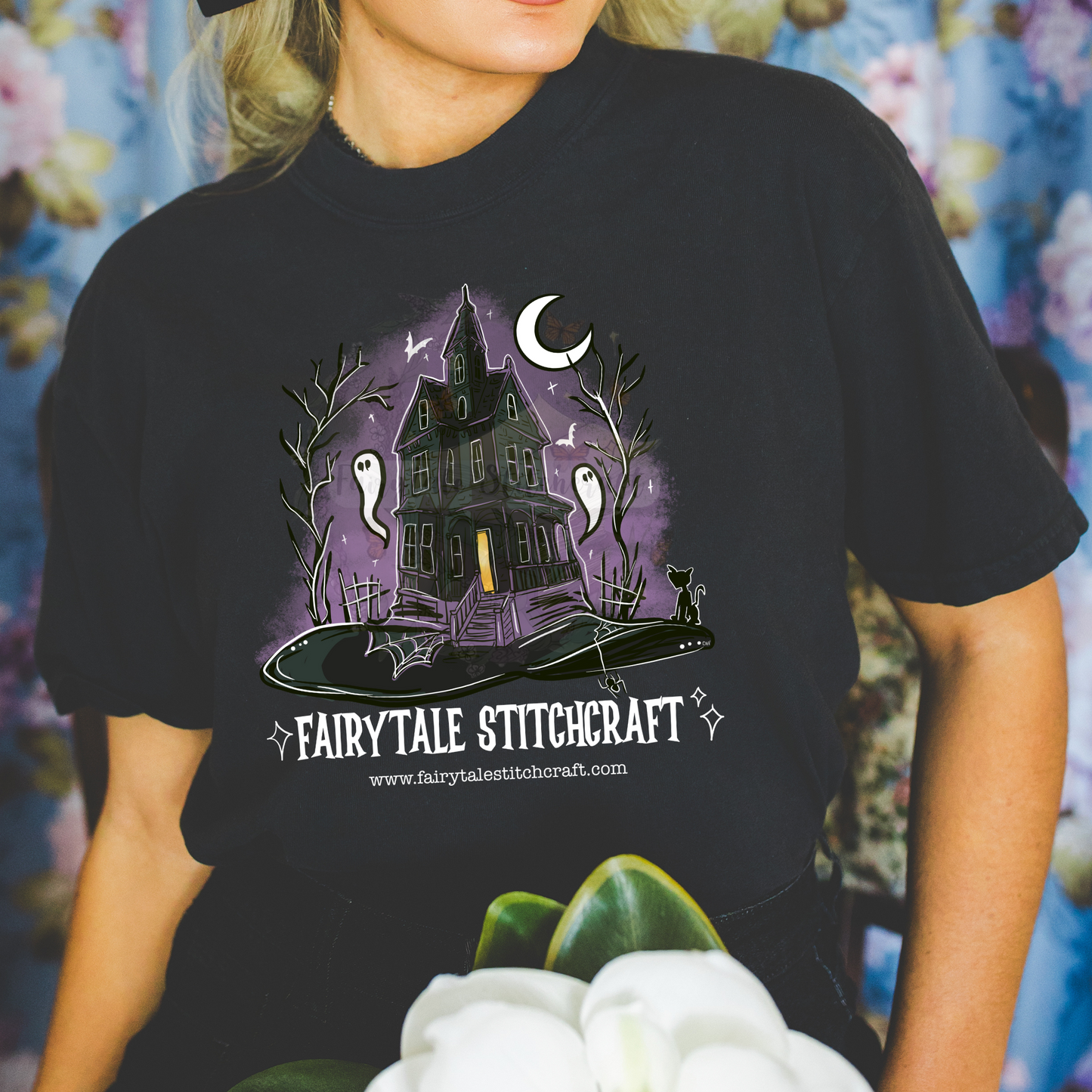 Fairytale Stitchcraft Witch House Shirt- Halloween Fairytaleavenue