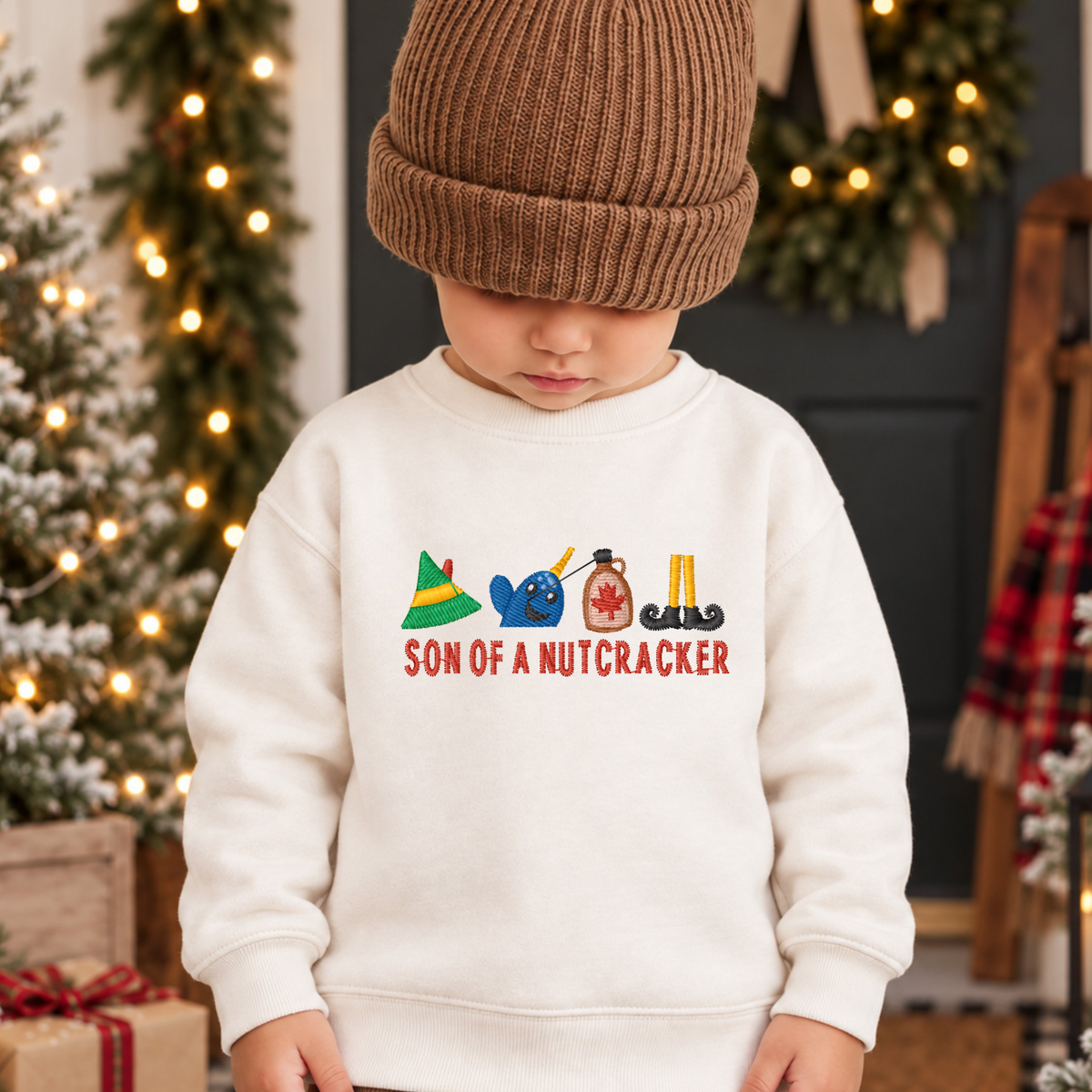 Son Of A Nutcracker Embroidered Sweatshirt Fairytaleavenue
