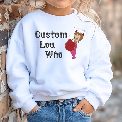 Custom Who Embroidered Sweatshirt Fairytaleavenue