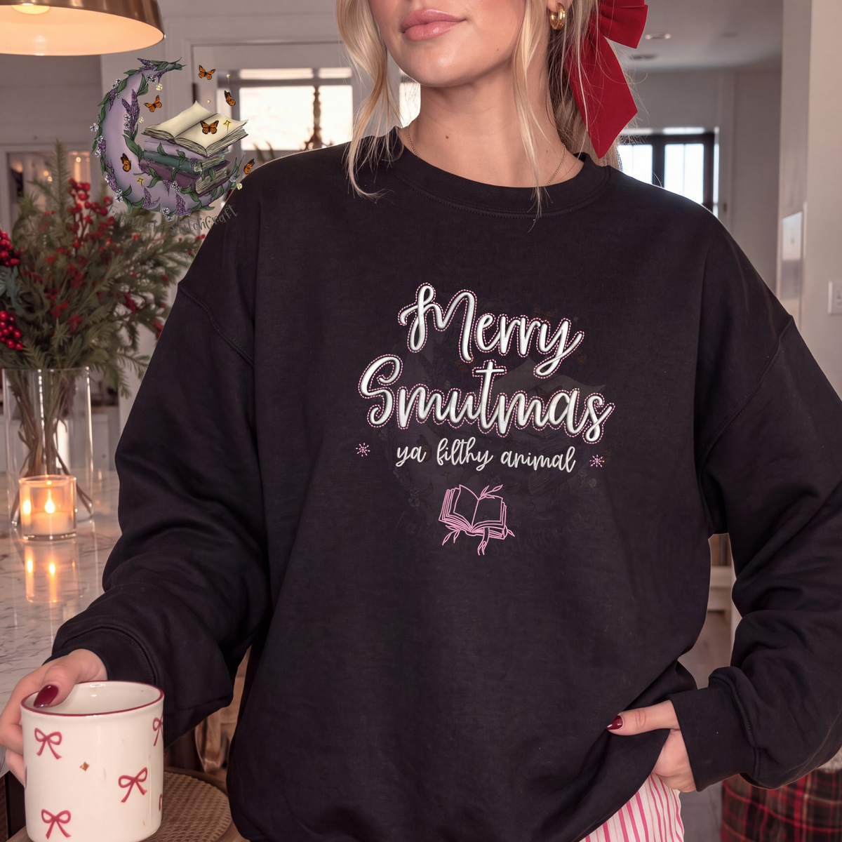 Merry Smutmas Embroidered Sweatshirt or Hoodie (Copy) Fairytaleavenue