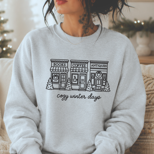 Cozy Winter Embroidered Sweatshirt or Hoodie (Copy) Fairytaleavenue