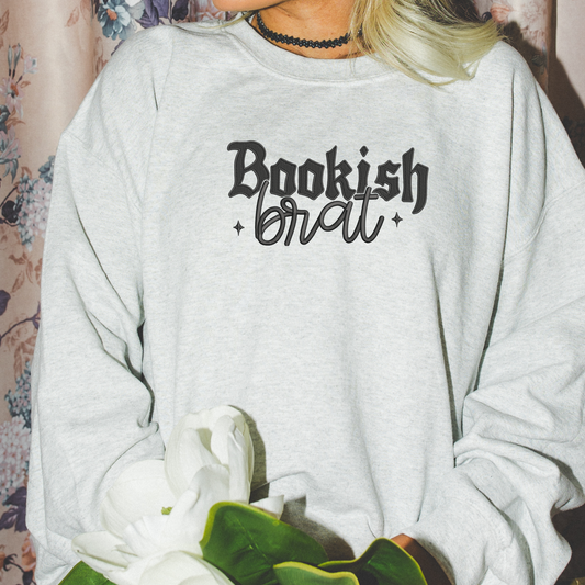 Bookish Brat Embroidered Sweatshirt or Hoodie (Copy) Fairytaleavenue