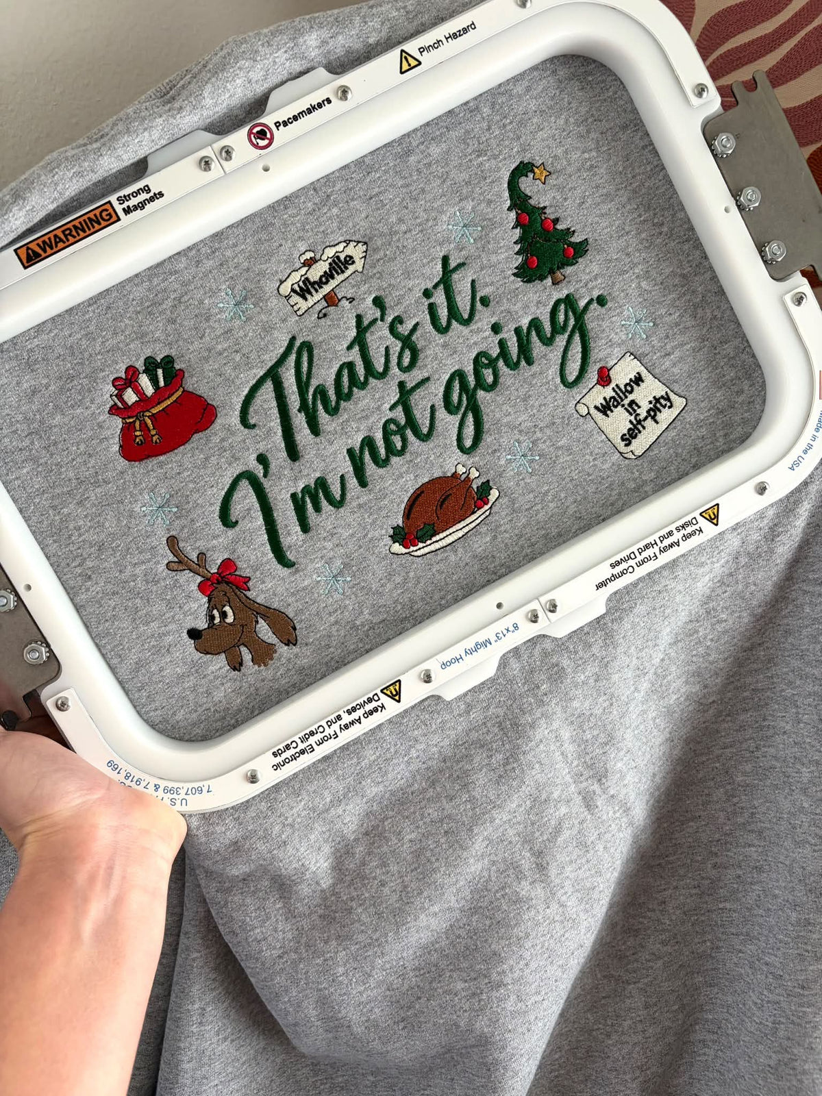 That's It Im Not Going Embroidered Sweatshirt or Hoodie (Copy) Fairytaleavenue