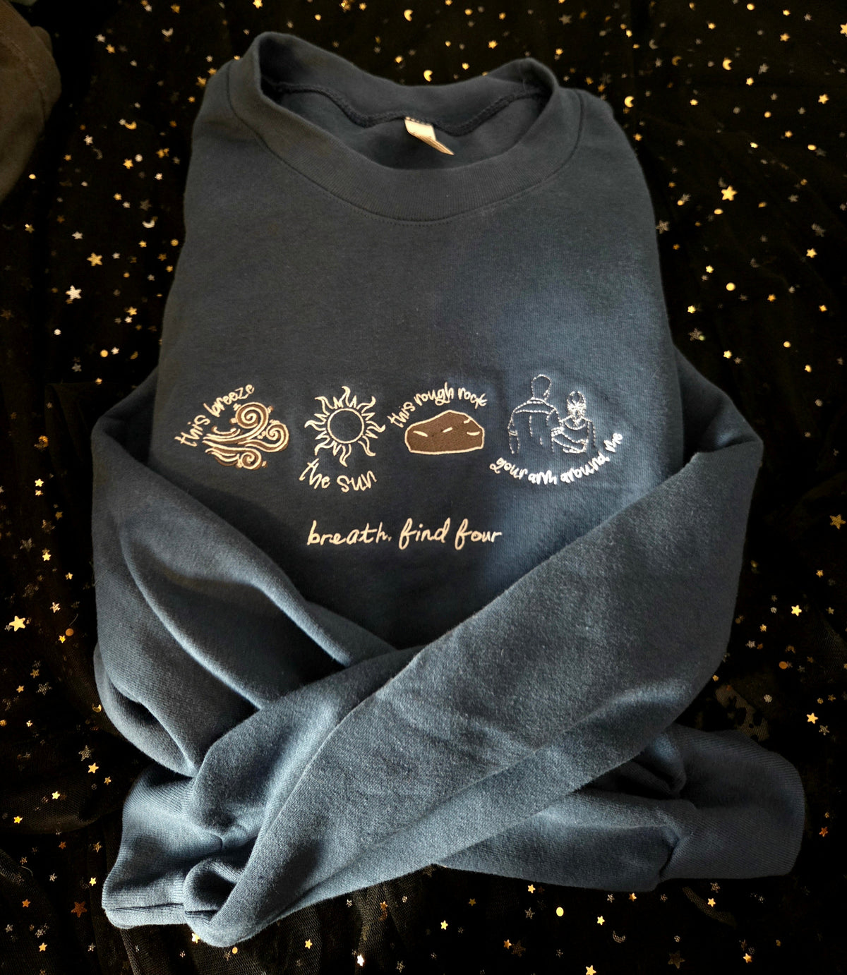 Breath Embroidered Sweatshirt or Hoodie Officially Licensed (Copy) Fairytaleavenue