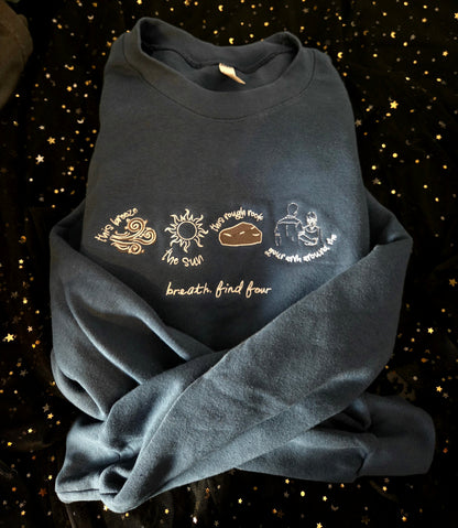 Breath Embroidered Sweatshirt or Hoodie Officially Licensed (Copy) Fairytaleavenue