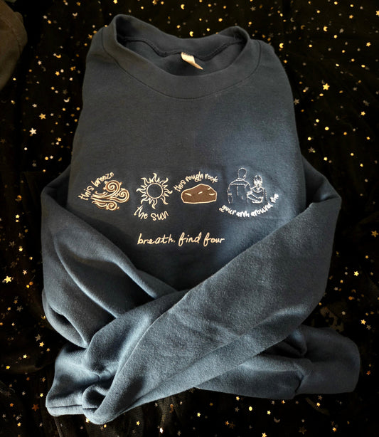 Breath Embroidered Sweatshirt or Hoodie Officially Licensed (Copy) Fairytaleavenue