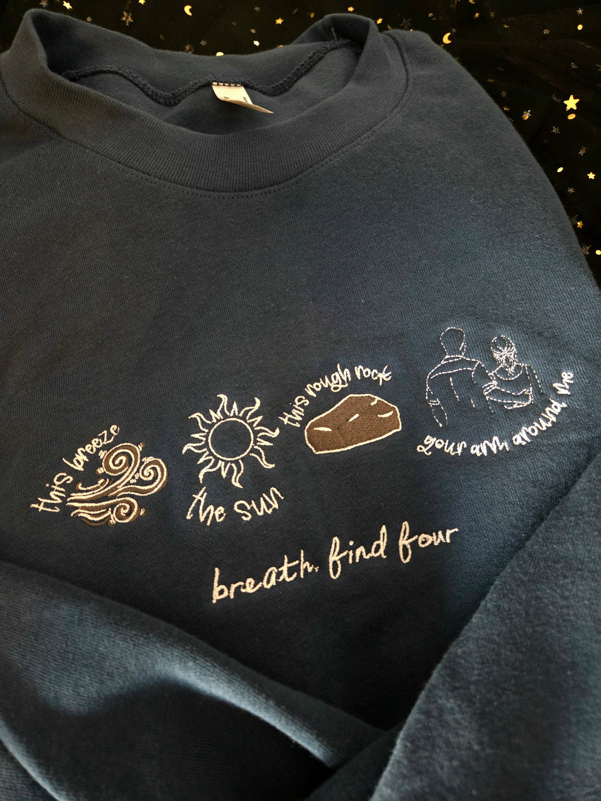 Breath Embroidered Sweatshirt or Hoodie Officially Licensed (Copy) Fairytaleavenue