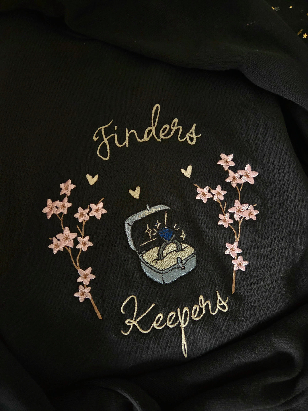 Finders Keepers Embroidered Sweatshirt or Hoodie Officially Licensed Fairytaleavenue