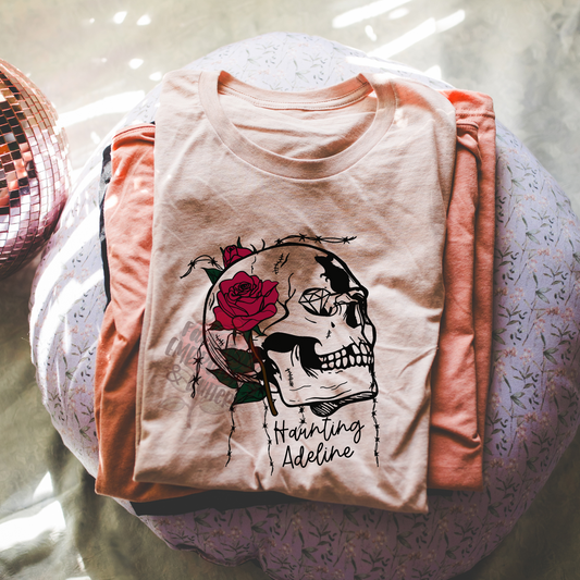 OFFICIALLY LICENSED BY HD CARLTON Skull with Mouse Tee Fairytaleavenue