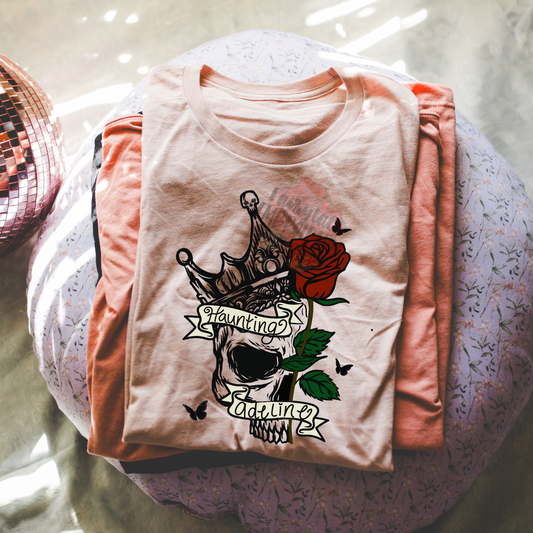 OFFICIALLY LICENSED BY HD CARLTON Haunting Skull Tee Fairytaleavenue
