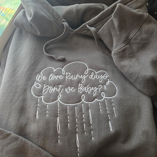 Rainy Days Cloud Embroidered Sweatshirt Fairytaleavenue