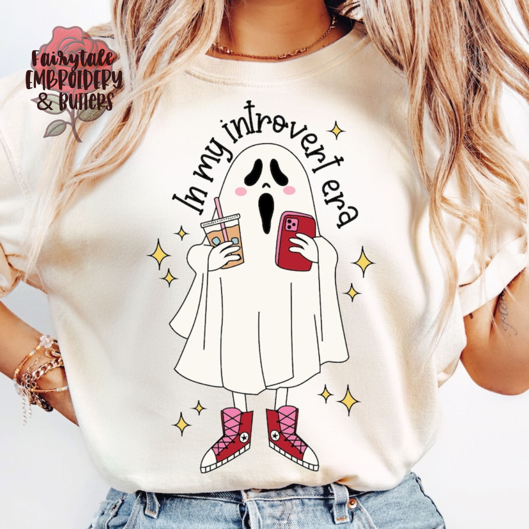 Introvert Era Ghost Halloween Tee or Sweatshirt – Fairytaleavenue
