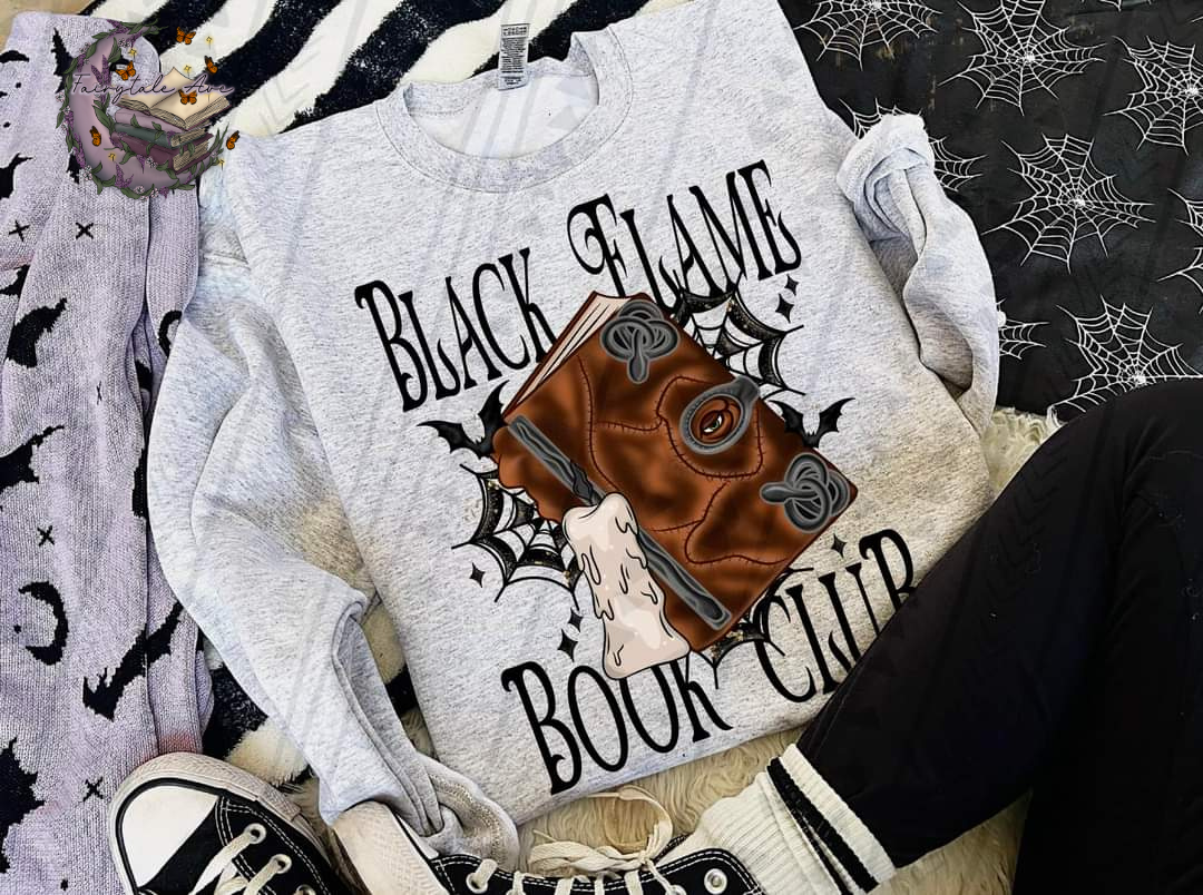 Black Flame Book Club Halloween Shirt Fairytaleavenue