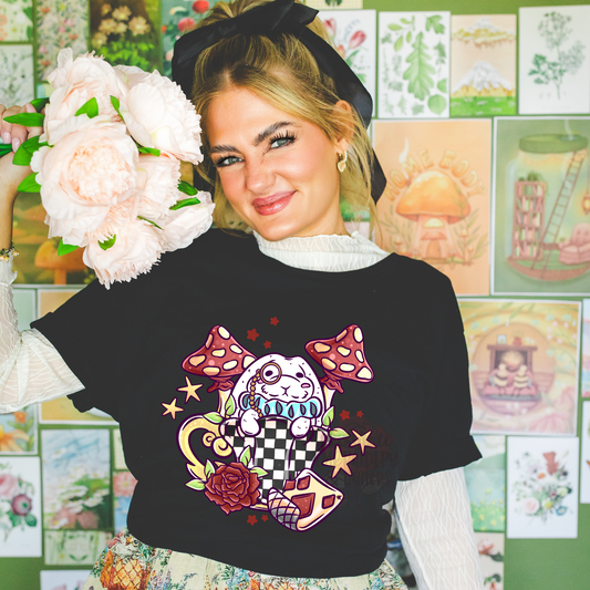 Cottage Critter Rabbit in Wonderland Tee