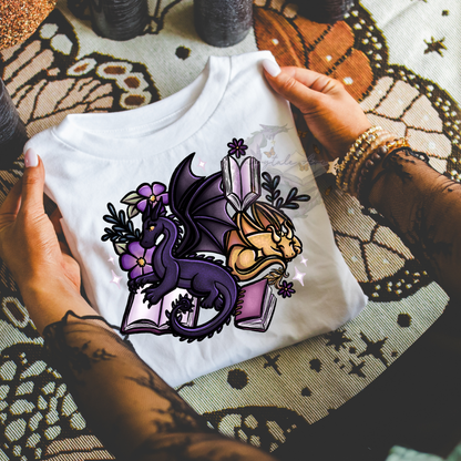 Whimsy Book Dragon Tee or sweatshirt