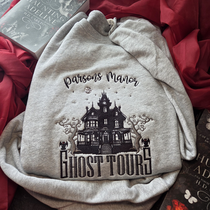 OFFICIALLY LICENSED HD CARLTON Spooky Parsons Ghost Tours Embroidered Sweatshirt Fairytaleavenue