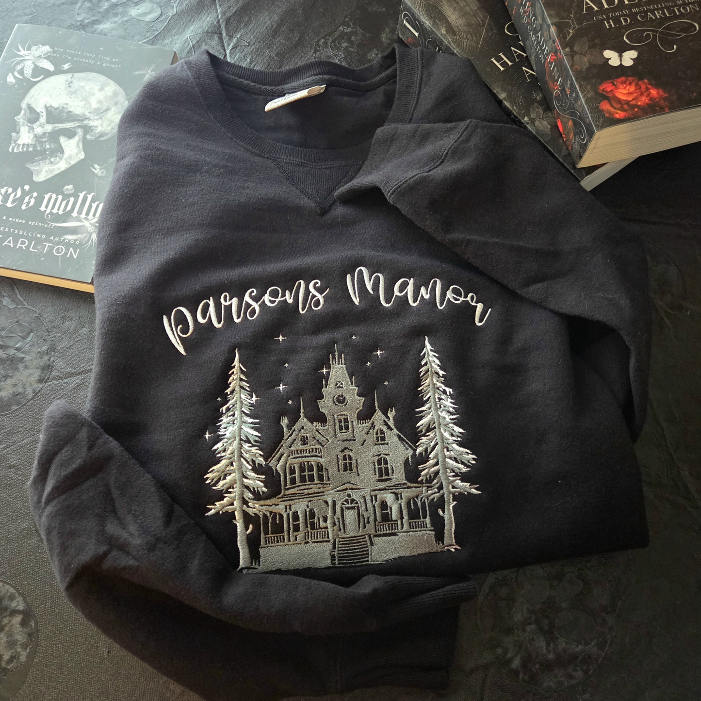 OFFICIALLY LICENSED HD CARLTON Parson's Manor Embroidered Sweatshirt Fairytaleavenue