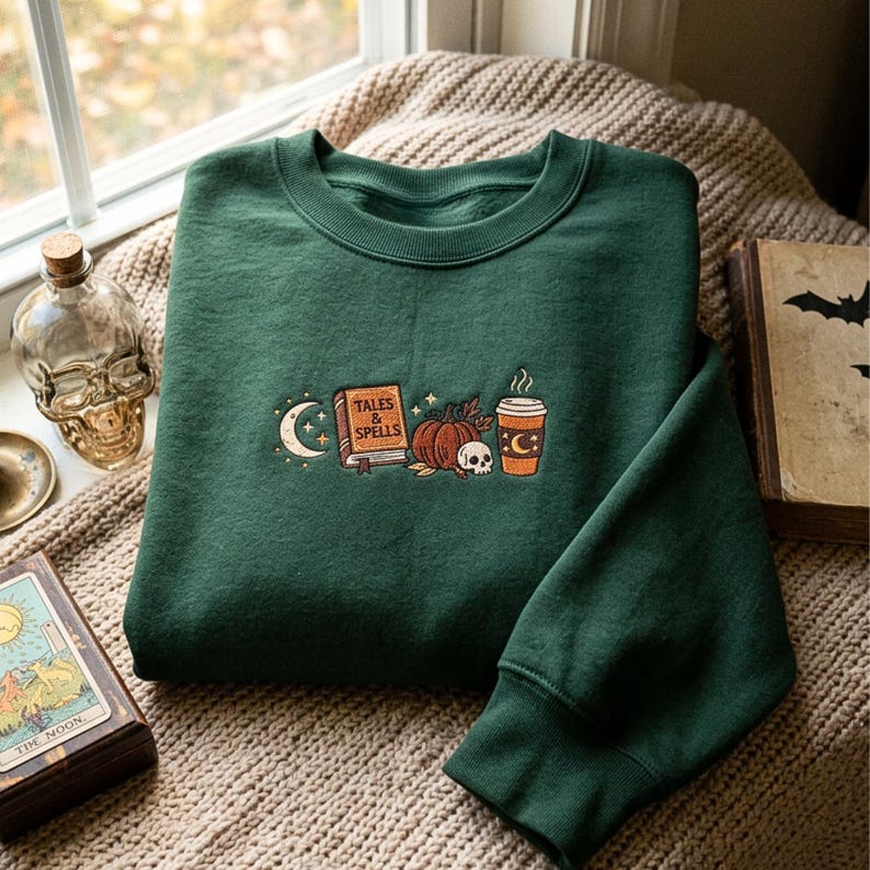 Tales & Spells Embroidered Sweatshirt Fairytaleavenue