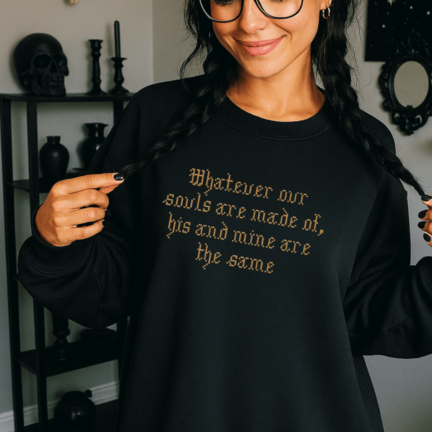 Souls Are Made Of Embroidered Sweatshirt Fairytaleavenue