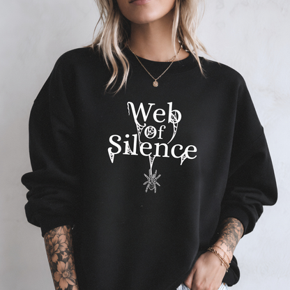 Web of Silence Embroidered Sweatshirt Fairytaleavenue