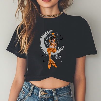 Spooky Summer Mermaid Tee or Crop Top Fairytaleavenue