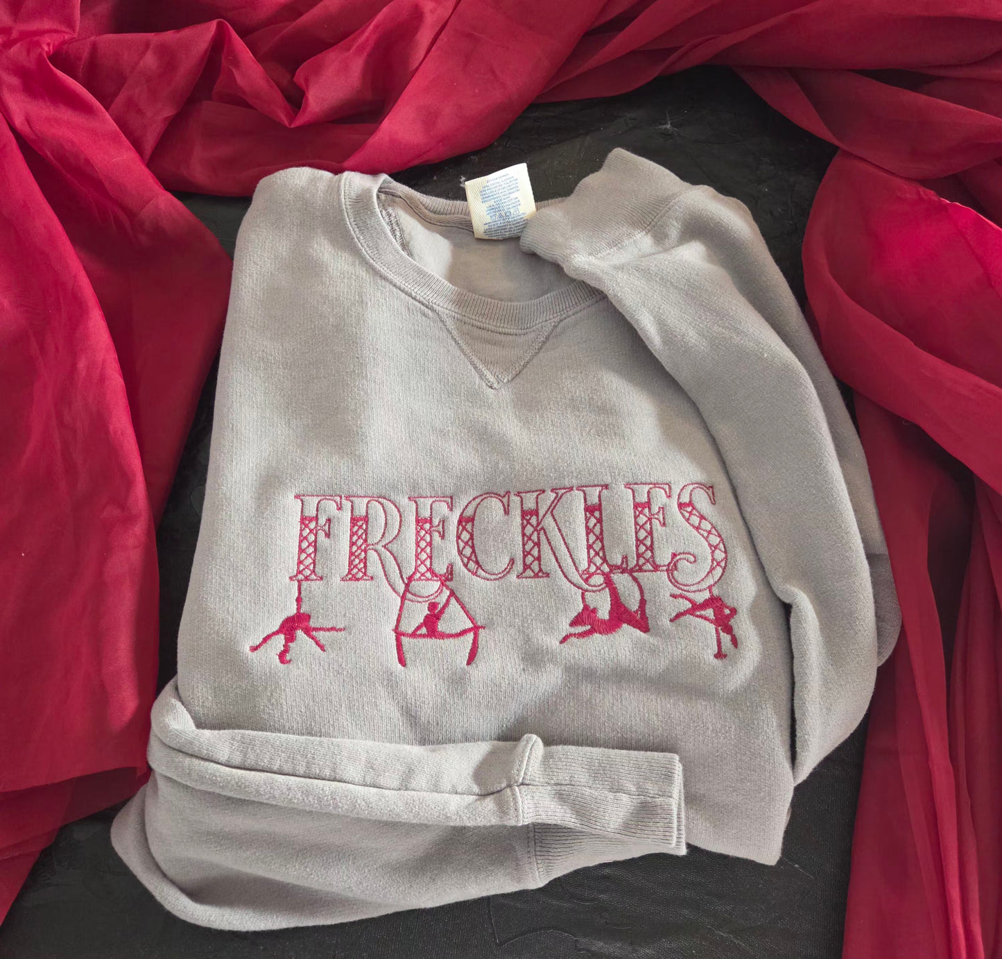 Freckles Dance Embroidered Sweatshirt