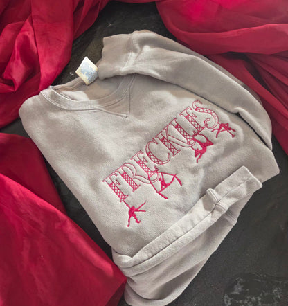 Freckles Dance Embroidered Sweatshirt