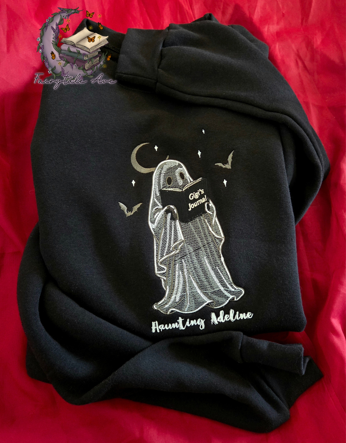 Gigis Journal Haunting Adeline Embroidered Sweatshirt Fairytaleavenue