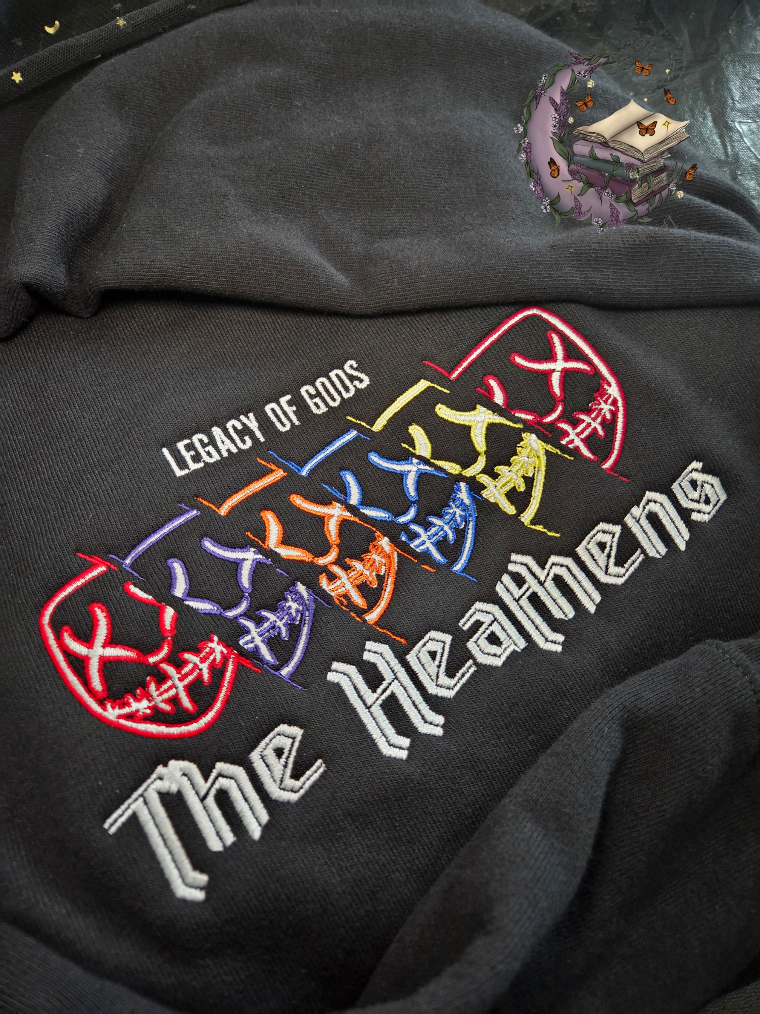 Heathens Legacy Of Gods Embroidered Sweatshirt Fairytaleavenue