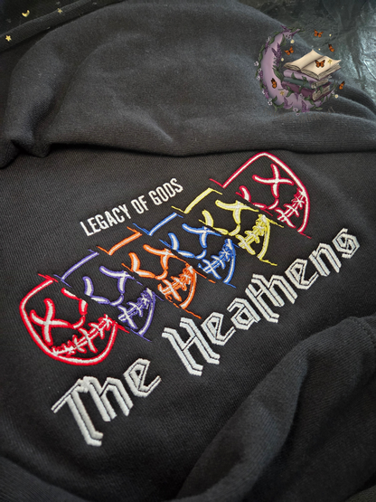 Heathens Legacy Of Gods Embroidered Sweatshirt Fairytaleavenue